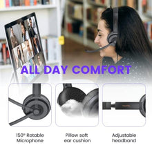 Load image into Gallery viewer, NEARITY HP20 Wired Computer Headset, On-Ear Headphones with 2 Built-in Noise Cancelling Microphone USB/Type-C Connection Computer Headphones for Office Home Business PC/Mac/Laptop/Table_1434
