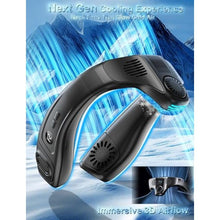 Load image into Gallery viewer, Neck Fan Air Conditioner with Large Cooling Plate, Portable Neck Fans that Blow Cold Air 360 Airflow, Wearable Personal AC Quiet Back Air Outlet 6000mAh Rechargeable,Gifts for Men Women Travel Office_13
