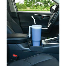 Load image into Gallery viewer, Nedyfix 40 oz Tumbler with Handle and Straw Stainless Steel Water Bottle Car Cup Holder Friendly Travel Mug Cup-Dark Blue, DarkBlueGrey_5523
