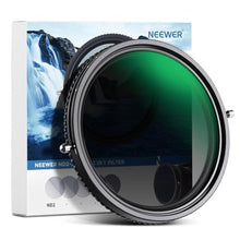 Load image into Gallery viewer, NEEWER 2 in 1 82mm Variable ND Filter ND2ND32&amp;CPL Filter (Circular Polarizer) No X Cross/30 Layer Nano Coated/HD Optical Glass/Ultra Slim Aluminum Alloy Frame/Water Resistant/Scratch Resistant_1
