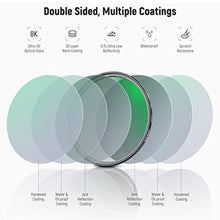 Load image into Gallery viewer, NEEWER 43mm Lens Filter Kit ND8 ND64 CPL Filter Set Neutral Density+Circular Polarizer Filter Kit with 30 Layers Nano Coating/HD Optical Glass/Water Repellent/Scratch Resistant/Ultra Slim/Filter Bag_1766
