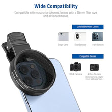 Load image into Gallery viewer, NEEWER 55mm ND + CPL + Star + 4 Graduated Color Filter Set with Phone Lens Clamp Compatible with iPhone 17 16 16e 15 14 Pro Max Plus Samsung Galaxy S25 Ultra_8382
