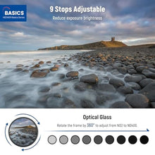 Load image into Gallery viewer, NEEWER Basics 67mm Variable ND Filter, ND2-400 1-9 Stops Light Reduction Rotatable Variable Neutral Density Filter with Anti Fingerprint Coating, Slim Frame for Camera Lens_112
