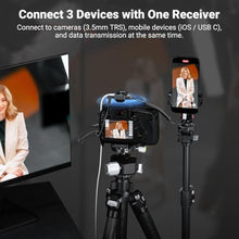 Load image into Gallery viewer, NEEWER CM28 PRO Wireless Lavalier Lapel Microphone System with Charging Case 48KHz 16 Bit Uncompressed Audio Noise Canceling 4GB Storage 9Hrs Recording Compatible with iPhone iPad Android Camera PC, Black_5304
