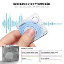 Load image into Gallery viewer, Neewer CM31 Wireless Lavalier Microphone with 8GB Storage 820ft Range 48KHz 24Bit Noise Cancelling Compatible with iPhone iPad Android PC Camera YouTube/TikTok Stream Podcast Interview, Silver_5289
