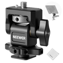 Load image into Gallery viewer, NEEWER Cold Shoe Camera Monitor Mount with Anti Twist 1/4" Screw Compatible with Atomos Ninja V, 5" &amp; 7" Field Monitor, 360 Swivel 180 Tilt with Adjustable Damping, MA006, Black_1
