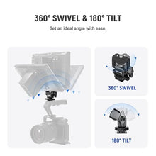 Load image into Gallery viewer, NEEWER Cold Shoe Camera Monitor Mount with Anti Twist 1/4" Screw Compatible with Atomos Ninja V, 5" &amp; 7" Field Monitor, 360 Swivel 180 Tilt with Adjustable Damping, MA006, Black_5239
