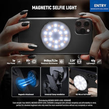 Load image into Gallery viewer, NEEWER Entry Level Version Magnetic Selfie Light Compatible with MagSafe iPhone, 1W Clip on Metal LED Phone Fill Ring Lighting for Laptop Video Conference Makeup Recording, CRI95+ 840lux/0.2m, NL32R_258
