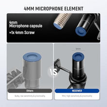 Load image into Gallery viewer, NEEWER LM8 4mm Mini Lavalier Microphone (2 Pack), Clip On Wired Condenser, black_943
