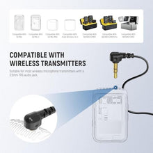 Load image into Gallery viewer, NEEWER LM8 4mm Mini Lavalier Microphone (2 Pack), Clip On Wired Condenser, black_945
