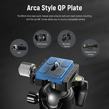 Load image into Gallery viewer, NEEWER Low Profile Camera Tripod Ball Head, 36mm Metal Panorama Ball Head Compatible with Arca 1/4 Quick Release Plate for Tripod Monopod Slider DSLR Camera Camcorder, Load Capacity: 33lb/15kg -GM36, Black_5278
