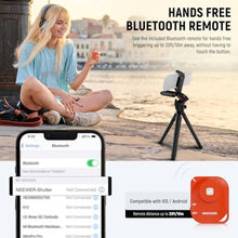 Load image into Gallery viewer, NEEWER Mini Flexible Tripod for iPhone &amp; Camera with Remote/Handle/Phone Holder/Action Camera Adapter, Portable Pocket Desk Tripod for Travel Vlogging Compatible with iPhone GoPro Samsung, TP36, Black_5229
