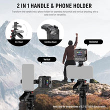 Load image into Gallery viewer, NEEWER Mini Flexible Tripod for iPhone &amp; Camera with Remote/Handle/Phone Holder/Action Camera Adapter, Portable Pocket Desk Tripod for Travel Vlogging Compatible with iPhone GoPro Samsung, TP36, Black_5231
