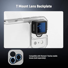 Load image into Gallery viewer, NEEWER Phone Cage Compatible with iPhone 17 Pro Max, Quick Release Video Rig Stabilizer Accessories with 67mm Filter Ring, 17mm Lens Backplate, T Mount Adapter, 4X Camera Control Cap, PA144 (Silver)_280
