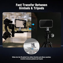 Load image into Gallery viewer, NEEWER Phone Tripod Mount with Arca Type Base, 1/4" Threads, Quick Release Clamp Compatible with iPhone 16 Pro Max S25 Ultra Phone Cage DJI RS4 Mini R4 Pro RS3 Pro RS2 RSC2, Silver, PA124_1106
