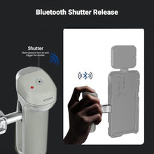 Load image into Gallery viewer, NEEWER Quick Release Bluetooth Side Handle with Cold Shoe &amp; 360 Rotation, Compatible with Blackmagic Camera App for Focus Zoom iPhone 17 Pro Max 16 S25 Ultra Phone Cage Accessories, PA148E (Silver)_773
