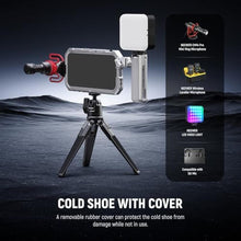 Load image into Gallery viewer, NEEWER Quick Release Side Handle with Anti Off Cold Shoe, 360 Rotation, Nonslip Grid, Compatible with iPhone 16 Pro 16 Pro Max S25 Ultra Phone Cage Accessories, Silver + Gray, PA045, SilverGray_209
