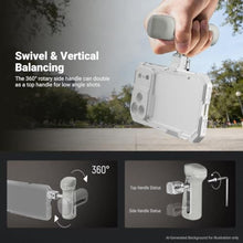 Load image into Gallery viewer, NEEWER Quick Release Side Handle with Anti Off Cold Shoe, 360 Rotation, Nonslip Grip, Compatible with iPhone 17 Pro Max 16 S25 Ultra Phone Cage Accessories, PA148 (Silver)_722
