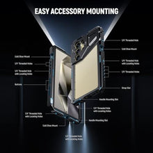 Load image into Gallery viewer, NEEWER S24 Ultra Phone Cage with 67mm Filter Adapter, 17mm Lens Backplate, T Mount Lens Adapter, Smartphone Video Rig Stabilizer Compatible with Samsung Galaxy Moment T Series Lenses, PA042, Black_7344
