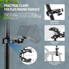 Load image into Gallery viewer, NEEWER ST87 Super Clamp Camera Mount with 360 Ball Head, Phone Holder, Cold Shoe, Action Camera Adapter for Bike Handlebar Pole Desk, Compatible with DJI Osmo Pocket 4 3 Xtra Muse GoPro Hero iPhone, Black_5260
