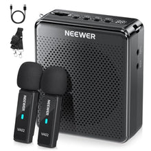 Load image into Gallery viewer, NEEWER VA02 Voice Amplifier with Wireless Microphone, Portable Mini USB C Rechargeable Noise Cancelling Sound Speaker Megaphone &amp; Mic Set, 10Hrs, 15m Range for Classroom Teachers Trainers Tour Guides_1
