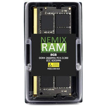 Load image into Gallery viewer, NEMIX RAM 8GB (1X8GB) DDR4 2666MHz PC4-21300 1Rx8 1.2V CL19 260-PIN ECC SODIMM Compatible with Synology RackStation RS1221+/RS1221RP+ NAS_1
