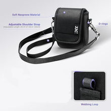 Load image into Gallery viewer, Neoprene Carrying Case for Canon PowerShot V10 Vlog Camera, Camera Case Belt Pouch Crossbody Bag with Strap &amp; Carabiner for Osmo Action 5 Pro 4 3 with Cage &amp; Osmo 360, Shockproof Camera Travel Storage, Black_8376
