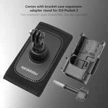 Load image into Gallery viewer, NEOSOU Backpack Strap Mount for DJI Osmo Pocket 4 3, with Expansion Cage Adapter Stand Bracket, 360 Rotation Bag Belt Shoulder Waist Strap Holder Attachment for DJI Pocket 4 3 Accessories, forDJIPocket_3312
