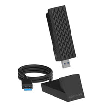 Load image into Gallery viewer, NETGEAR Nighthawk WiFi 7 USB 3.0 Adapter (A9000) BE6500 Tri-Band Wireless Gigabit Speed (Up to 6.5 Gbps) 6 GHz Band Works with Any Router or Mesh System for Windows 11 PC, Black_1
