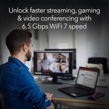 Load image into Gallery viewer, NETGEAR Nighthawk WiFi 7 USB 3.0 Adapter (A9000) BE6500 Tri-Band Wireless Gigabit Speed (Up to 6.5 Gbps) 6 GHz Band Works with Any Router or Mesh System for Windows 11 PC, Black_531
