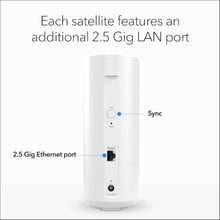 Load image into Gallery viewer, NETGEAR Orbi 360 Series Dual-Band WiFi 7 Mesh Network System for Home (RBE362) Wireless Router (no Modem) + 1 Extender, 5 Gbps, Covers 4,000 sq.ft., 70 Devices, 2.5GB Internet Port, BE5000_756

