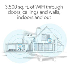 Load image into Gallery viewer, NETGEAR Orbi Whole Home Tri-Band Mesh WiFi 6 System (RBK652S) Router + 1 Satellite Extender - Security Features - Coverage up to 3,500 sq. ft., 40 Devices - AX3000 (up to 3Gbps)_421
