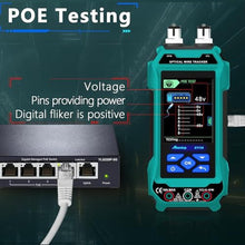 Load image into Gallery viewer, Network Cable Tester, ET738 Abestop 2 in 1 Cable Tester with Multimeter, Green_257
