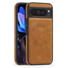 Load image into Gallery viewer, Newhalper Shockproof Case Fit for Google Pixel 10 Pro XL Premium PU Leather Magnetic Rugged Compatible with MagSafe Slim Phone Cover for Pixel 10 Pro XL (Brown)_1
