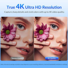 Load image into Gallery viewer, NEWORK EasyCam 4K Webcam, CDAF Autofocus, Auto Light Correction, 77FOV, KStandard_3696
