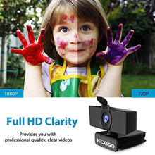 Load image into Gallery viewer, NexiGo N60 1080P Webcam with Microphone, Software Control &amp; Privacy Cover, USB HD Computer Web Camera, Plug and Play, for Zoom/Skype/Teams, Conferencing and Video Calling, Black_6444
