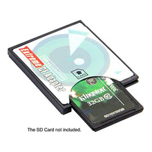 Load image into Gallery viewer, NFHK Camera SD SDHC SDXC to High-Speed Extreme Compact Flash CF Type I Memory Card Adapter, Blue_145
