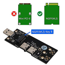 Load image into Gallery viewer, NGFF(M.2) to USB 3.0 Adapter with Dual Nano SIM Card Slot for 3G/4G/5G Module, Black_8555
