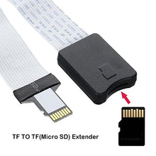 Load image into Gallery viewer, NGFF UHS-1 Micro-SD TF Memory Card Kit Male to TF Micro-SD Card Female Extension Reader Writer Soft Flat FPC Data Cable Extender 25cm Compatible with Laptop &amp; Phone &amp; HDTV &amp; GPS, Grey_264

