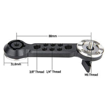Load image into Gallery viewer, NICEYRIG Rosette Extension Arm for ARRI Standard M6 Thread Mount Applicable for Handgrip Heavy Shoulder Rig Support System, rosettearm_7306
