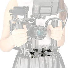 Load image into Gallery viewer, NICEYRIG Rosette Mount Extension Arm Connector with 15mm Dual Rod Clamp-254, rosettemmdualrodclamp_7364
