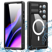 Load image into Gallery viewer, NINKI Compatible with Magsafe Case for Samsung Galaxy S24 Ultra Case Waterproof with Screen Protector,Magnetic Protective Case for Samsung S24 Ultra Waterproof Phone Case for S24 Ultra 5G Case Black_1
