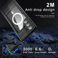Load image into Gallery viewer, NINKI Compatible with Magsafe Case for Samsung Galaxy S24 Ultra Case Waterproof with Screen Protector,Magnetic Protective Case for Samsung S24 Ultra Waterproof Phone Case for S24 Ultra 5G Case Black_1304
