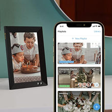 Load image into Gallery viewer, Nixplay Smart Digital Picture Frame I 8 inch I WiFi I Black I Shared Family Albums I Mobile App, Email I Preload Content for a Gifted Frame_117
