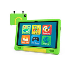 Load image into Gallery viewer, NOBKLEN 10.1 Inch Android Tablet, Octa-Core 64GB Storage, HD IPS Display, Green Shockproof Case, WiFi, Bluetooth, Big Battery, Purple, GreenRope_1
