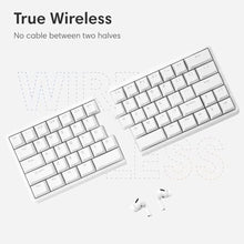 Load image into Gallery viewer, NocFree Wireless Ergonomic Split Mechanical Keyboard - Linear, Hot-Swappable, Compact 60% Layout, Programmable for Mac &amp; Windows, PBT Keycaps(Standard Version)_3025
