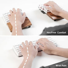 Load image into Gallery viewer, NocFree Wireless Ergonomic Split Mechanical Keyboard - Linear, Hot-Swappable, Compact 60% Layout, Programmable for Mac &amp; Windows, PBT Keycaps(Standard Version)_3028
