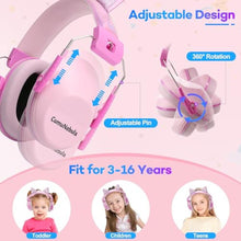 Load image into Gallery viewer, Noise Cancelling Headphones for Kids, Kids Ear Protection 28dB SNR Noise Reduction Ear Muffs for Toddler/Children, Noise Cancelling Headphones Hearing Protection for Fireworks/Monster Truck, Pinl_1646
