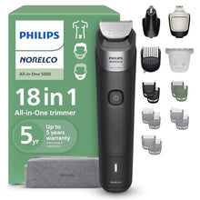 Load image into Gallery viewer, Norelco Philips All-in-One 5000 18-in-1 Trimmer, Face, Hair &amp; Body, Black_1
