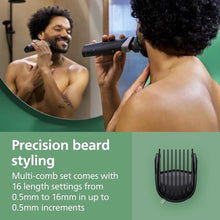 Load image into Gallery viewer, Norelco Philips All-in-One 5000 18-in-1 Trimmer, Face, Hair &amp; Body, Black_453

